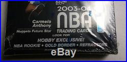 03-04 TOPPS CHROME BASKETBALL HOBBY BOX FACTORY SEALED LEBRON JAMES Rookie CARD