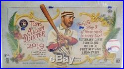 (1) 2019 Topps Allen and Ginter Baseball Factory Sealed Hobby Box (24 Packs)