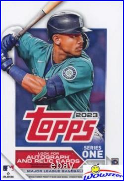 (10) 2023 Topps Series 1 Baseball EXCLUSIVE Factory Sealed HANGER Box-670 Cards