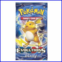 10 XY EVOLUTIONS Booster Pack Lot Factory Sealed From Box Pokemon Cards