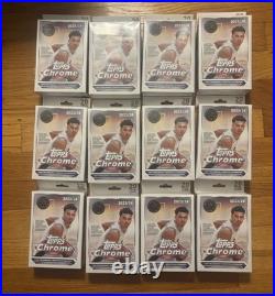 12 Box Lot New 2023-24 Topps Chrome Basketball Hanger Box Factory Sealed