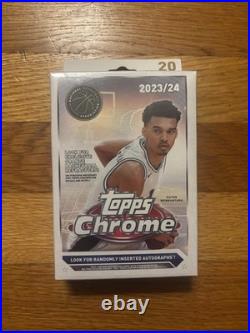 12 Box Lot New 2023-24 Topps Chrome Basketball Hanger Box Factory Sealed