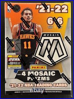 12x 2021-22 Panini Mosaic NBA Basketball Blaster Box Sealed Lot of 12 Boxes