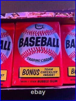 1974 Topps Baseball Full Box 36ct Sealed Wax Packs HUGE $$$ ROOKIE CHASE