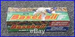 1975 Topps Baseball Unopened Mini Wax Pack Box with 36 Packs BBCE Sealed