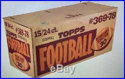 1978 Topps Football Unopened Factory Sealed 15 Box Cello Case Mint