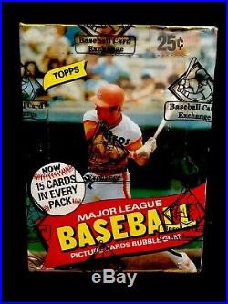 1980 Topps Baseball Box FASC 36ct Packs BBCE Wrapped (From A Sealed Case) PSA RC