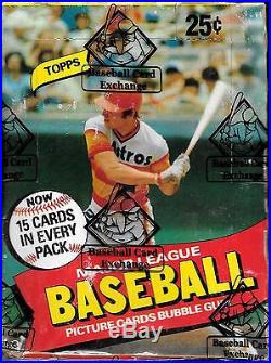 1980 Topps Baseball Wax Box BBCE FASC From Sealed Case (PSA 10 #482 Henderson)