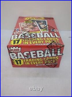 1981 Fleer Baseball Card Wax Box BBCE Wrapped Sealed 38 Packs Clean Boxes Look