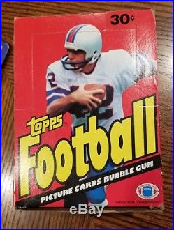 1981 Topps Football Box 36 Packs Sealed Box Awesome Condition unsearched