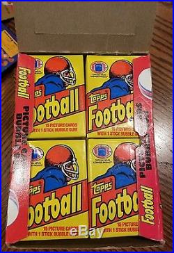 1981 Topps Football Box 36 Packs Sealed Box Awesome Condition unsearched