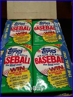 1984 Topps Baseball Wax Box 36 Sealed Packs