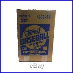 1984 Topps Baseball Wax Box Case (20 Box) Sealed Possible Mattingly RC