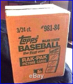 1984 Topps Unopened Rack 3x Box FACTORY Sealed CASE 24x Baseball Packs RARE