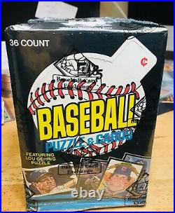 1985 Donruss Baseball Wax Box From A Sealed Case Bbce Puckett Clemens Rc Cards