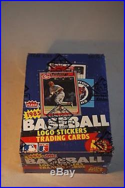 1985 FLEER Baseball Wax Box 36 Sealed Packs Mint Unopened BBCE Authentic PSA