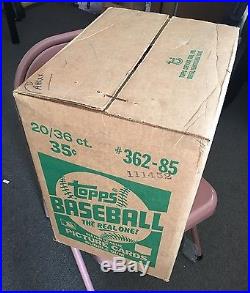 1985 Topps Baseball Unopened Wax Box Bbce 36 Packs Fasc Sealed Case