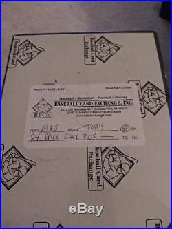 1985 Topps Baseball Rack Box BBCE Wrapped From A Sealed Case FASC