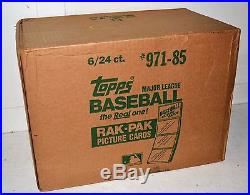 1985 Topps Baseball Rack Pack 6 Box Factory Sealed Unopened Case