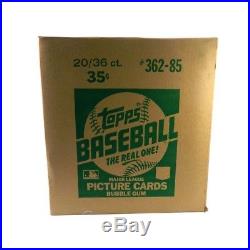 1985 Topps Baseball Wax Box Case (20 Box) Sealed Possible McGwire/Clemens RC's