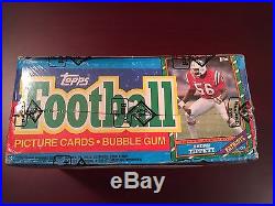 1986 86 TOPPS FOOTBALL WAX BOX BBCE CERTIFIED & FASC (FROM A SEALED CASE) RARE