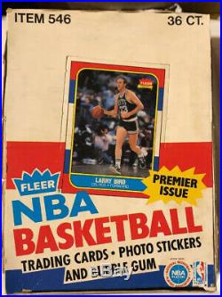 1986-87 Fleer Basketball Wax Pack Box Sealed Packs -Never Opened JORDAN ROOKIE