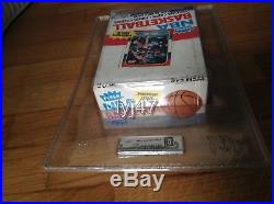 1986 Fleer Basketball Wax Pack Box GAI 9 Mint from Sealed Case Michael Jordan