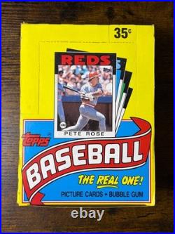 1986 TOPPS BASEBALL UNOPENED BOX, with 36 SEALED PACKS OF 15 CARDS EACH