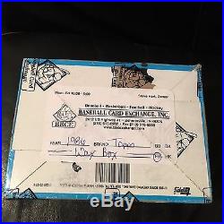 1986 Topps Football Unopened Wax Box Bbce Sealed & Authenticated 36 Packs