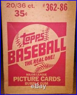 1986 Topps Baseball Case Unopened 20 Wax Boxes Factory Sealed 36 Packs Per Box