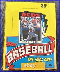 1986 Topps Baseball Wax Box 36 Sealed Packs Untouched