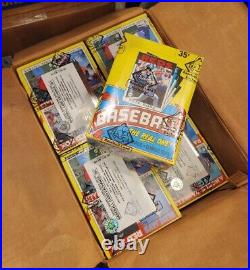 1986 Topps Baseball Wax Box from sealed case (36 packs, BBCE FASC)
