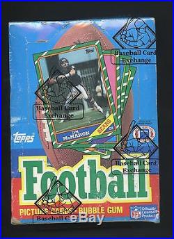 1986 Topps Football Unopened Wax Pack Box with 36 Packs BBCE Sealed