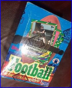 1986 Topps Football Wax Pack Box (36 Packs) Bbce Authenticated & Sealed
