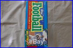 1986 Topps Football wax box 36 packs sealed unopened and rare no black out