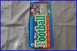 1986 Topps Football wax box 36 packs sealed unopened and rare no black out