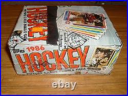 1986 Topps Hockey Unopened (36-pack) Wax Box-(bbce-sealed+authentic)roy-rc Year