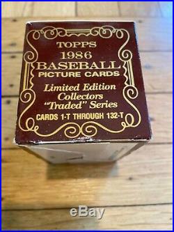 1986 Topps Tiffany Glossy Traded Set FACTORY SEALED BOX