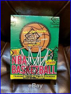 1987 Fleer Basketball Bbce Sealed'87-'88 Authenticated Unopened Wax Box Jordan