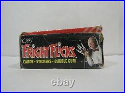 1988 Topps Fright Flicks Trading Card Box Complete 36 Sealed Wax Packs