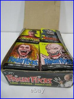 1988 Topps Fright Flicks Trading Card Box Complete 36 Sealed Wax Packs