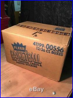 1989-90 Fleer Basketball 12 Wax Box Case Unopened Factory Sealed