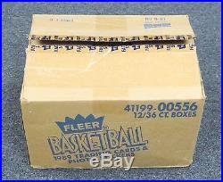 1989-90 Fleer Basketball Unopened Box Case with 12 Boxes Each Box BBCE Sealed