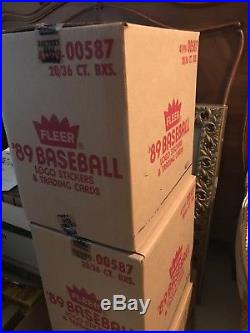 1989 Fleer Baseball Factory Sealed 20 Box Wax Case (Griffey, Johnson, PSA 10's)