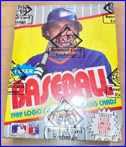 1989 Fleer Baseball Wax Box BBCE Sealed Certified Unopened Ken Griffey Jr. RC