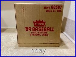 1989 Fleer Baseball Wax Pack Boxes (From an Early Factory Sealed Case #83501)