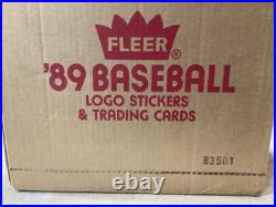 1989 Fleer Baseball Wax Pack Boxes (From an Early Factory Sealed Case #83501)