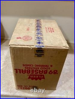 1989 Fleer Baseball Wax Pack Boxes (From an Early Factory Sealed Case #83501)