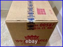 1989 Fleer Baseball Wax Pack Boxes (From an Early Factory Sealed Case #83501)