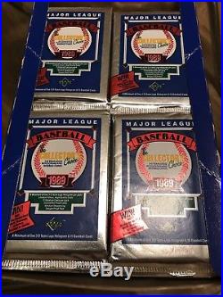 1989 Upper Deck Baseball Box 36 Packs Ken Griffey Jr Rookie From Sealed Case